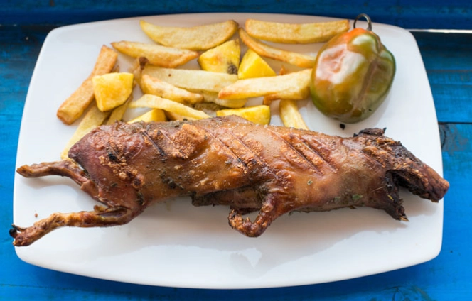 eating guinea pigs peru