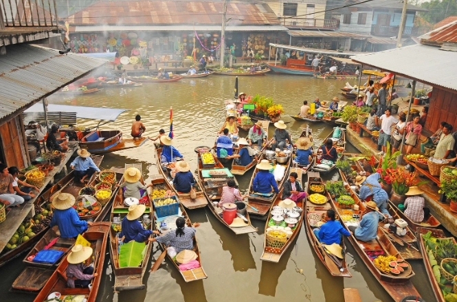 Bangkok floating market Bangkok floating market