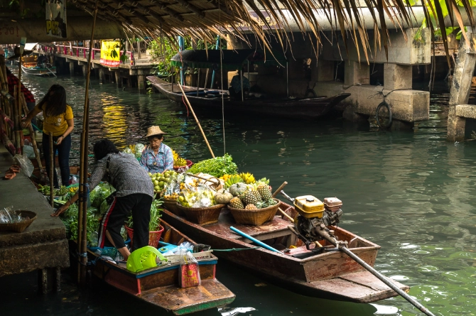 Bangkok floating market