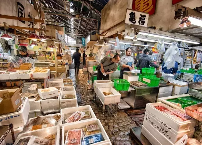 Tsukiji outer market Tsukiji outer market