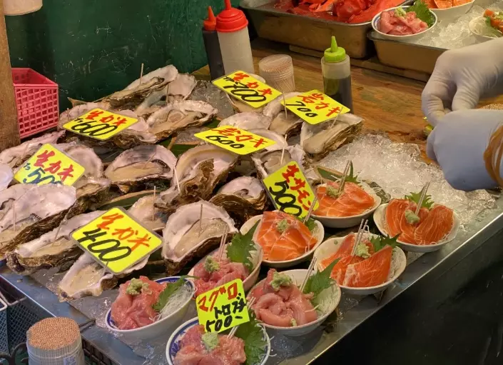 Tsukiji outer market Tsukiji outer market